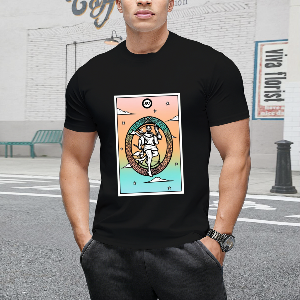 Rainbow Tarot the World Graphic T-Shirt