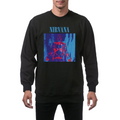 Artwork preview for Nirvana Red Blue Anatomy Crewneck Sweatshirt