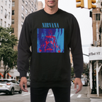 Artwork preview for Nirvana Red Blue Anatomy Crewneck Sweatshirt