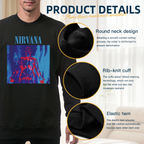 Artwork preview for Nirvana Red Blue Anatomy Crewneck Sweatshirt