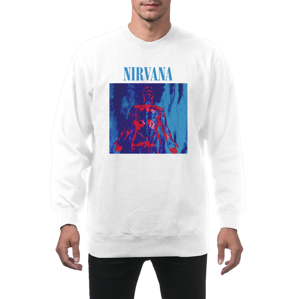 Nirvana Anatomical Figure Graphic Crewneck Sweatshirt