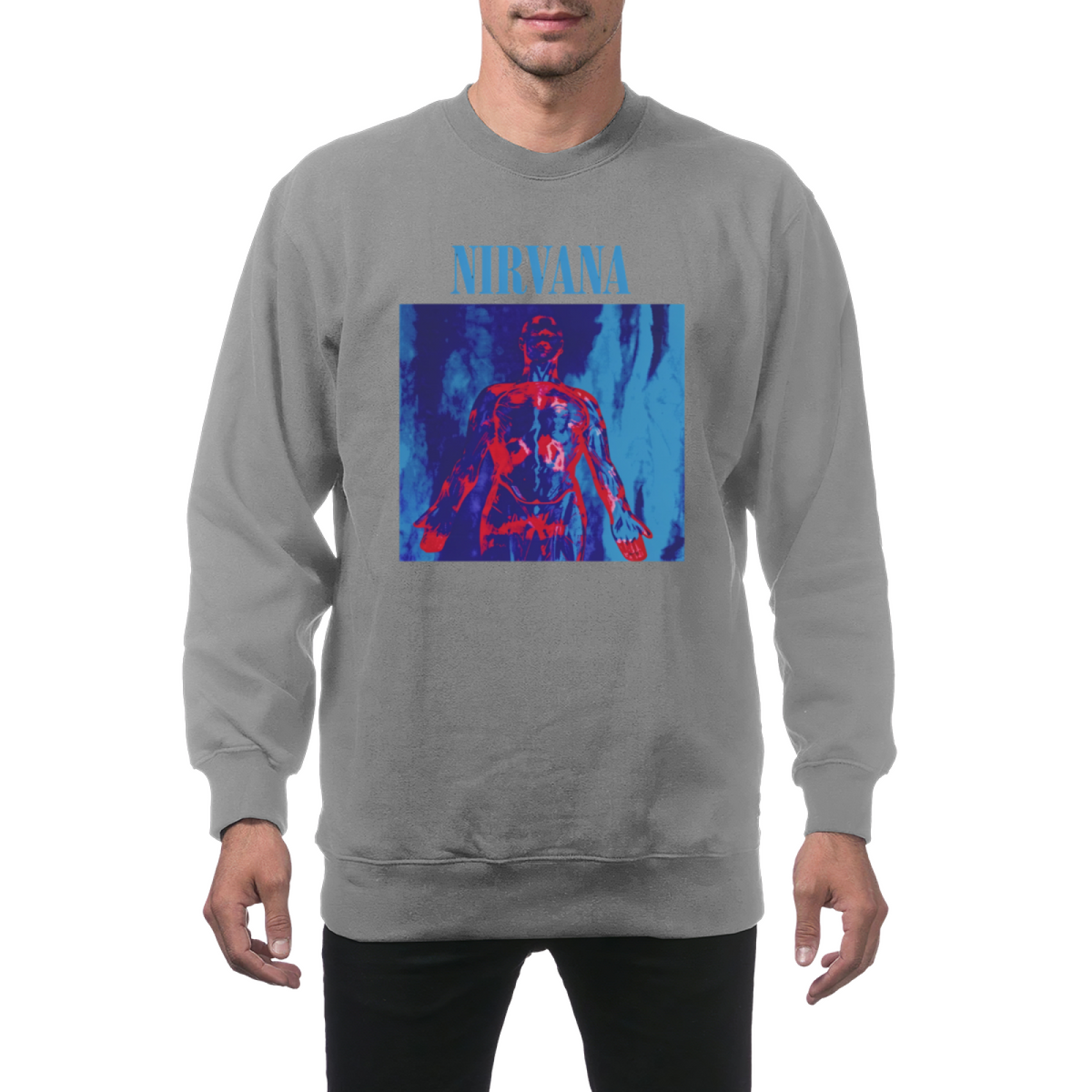Nirvana Anatomical Figure Graphic Crewneck Sweatshirt
