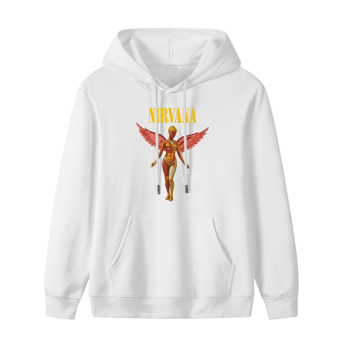 Nirvana In Utero Pink Angel Hoodie