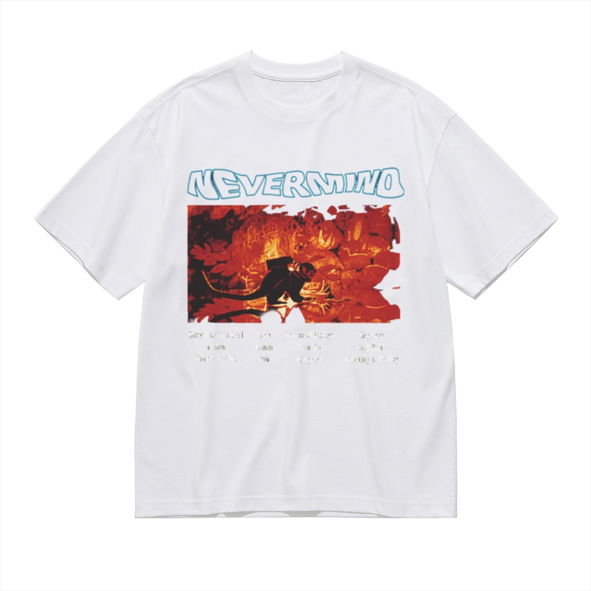 Nirvana Nevermind Red Concert Tracklist Graphic T-Shirt