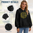 Hoodie product image with distressed yellow smiley artwork