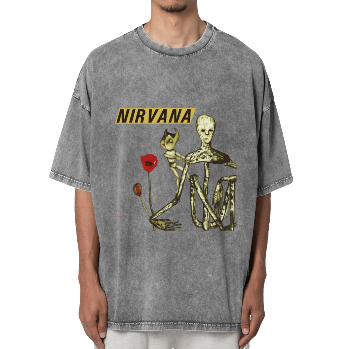 Nirvana Incesticide Album Washed Graphic Tee
