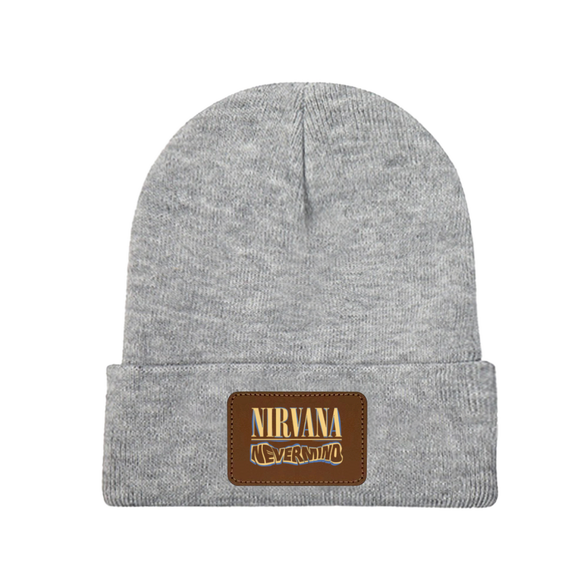Nirvana Rough Sketch Graphic Knit Beanie Patch Hat