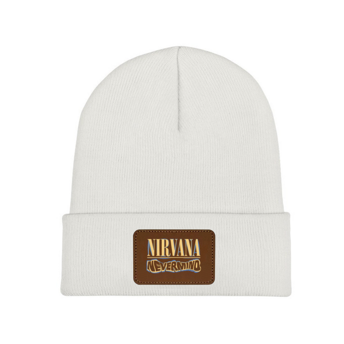 Nirvana Rough Sketch Graphic Knit Beanie Patch Hat