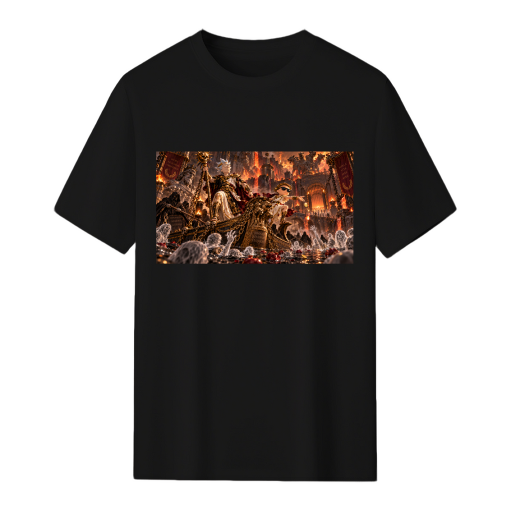 Gothic Throne Hall Men's T-Shirt for Game Nights