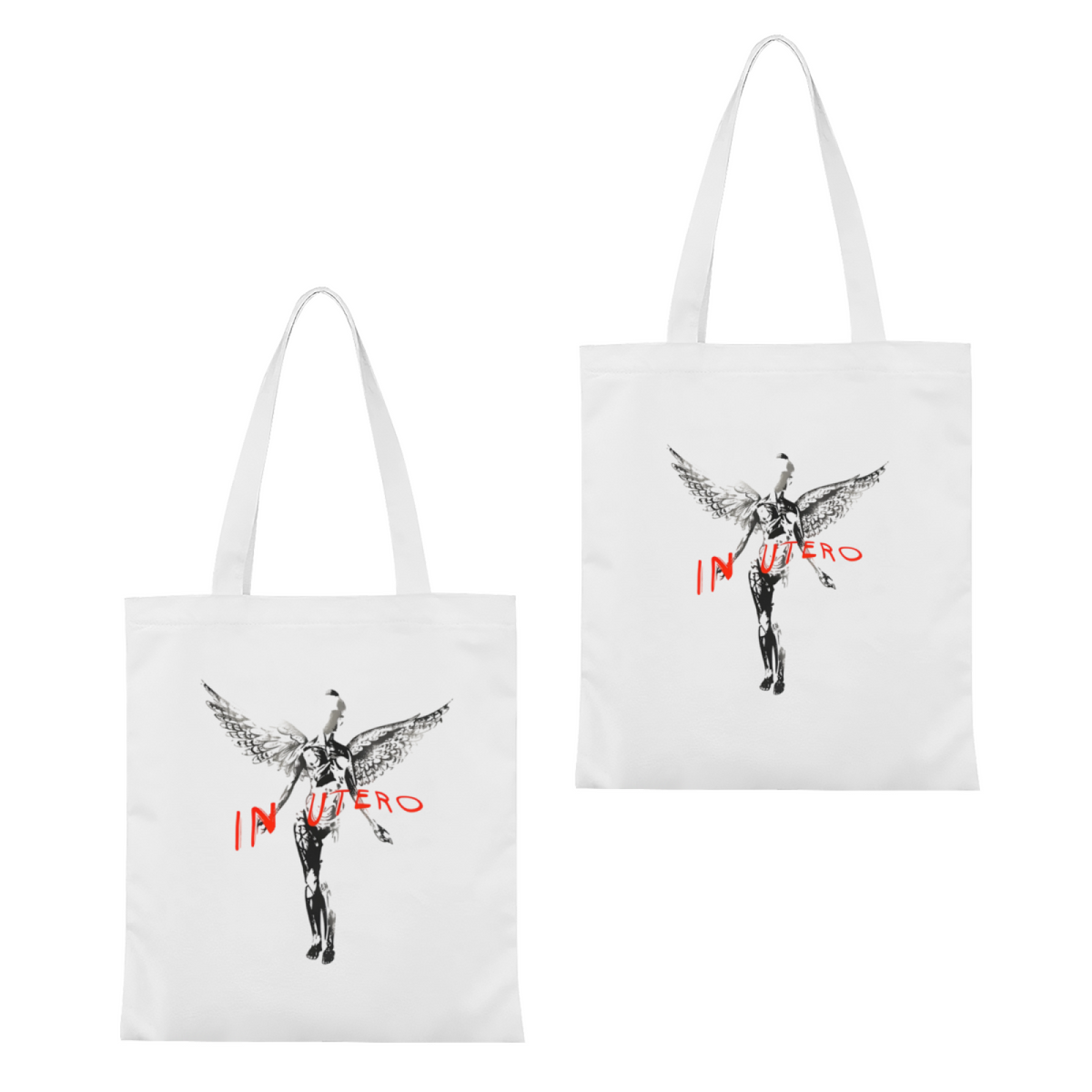 Nirvana In Utero Graphic Canvas Tote Bag
