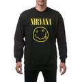 Artwork preview for Nirvana Yellow Smiley Face Crewneck Sweatshirt