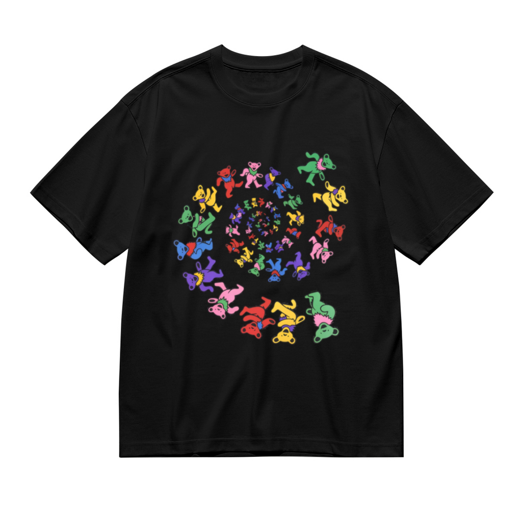 Grateful Dead Spiral Dancing Bears Tie Dye graphic T-shirt product image
