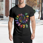 Grateful Dead Spiral Dancing Bears Tie Dye graphic T-shirt product image