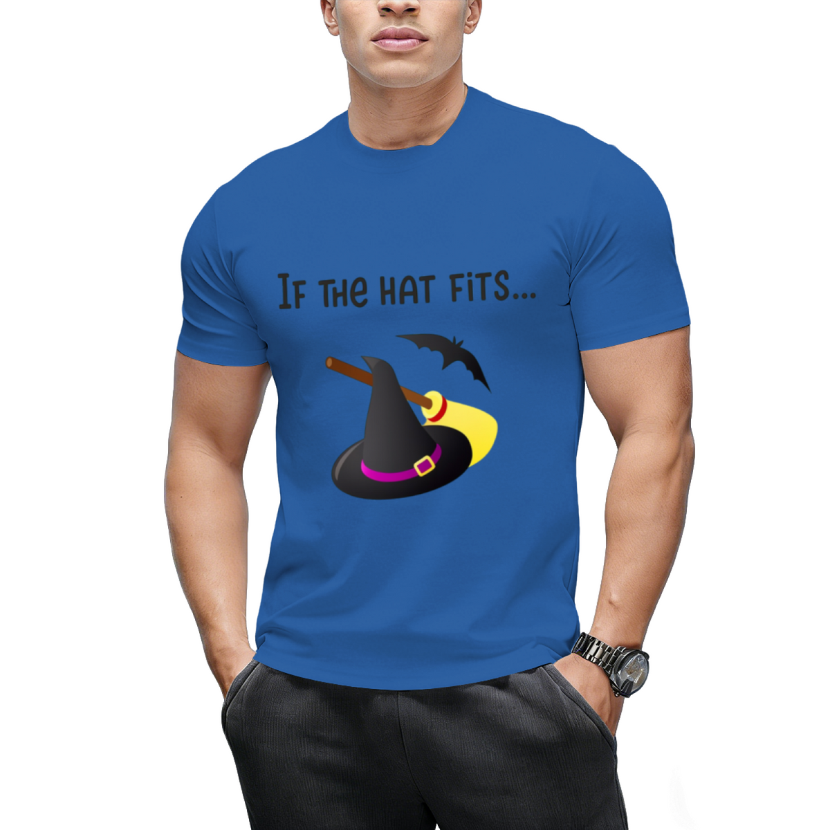 If the Hat Fits Witch Hat Graphic T-Shirt