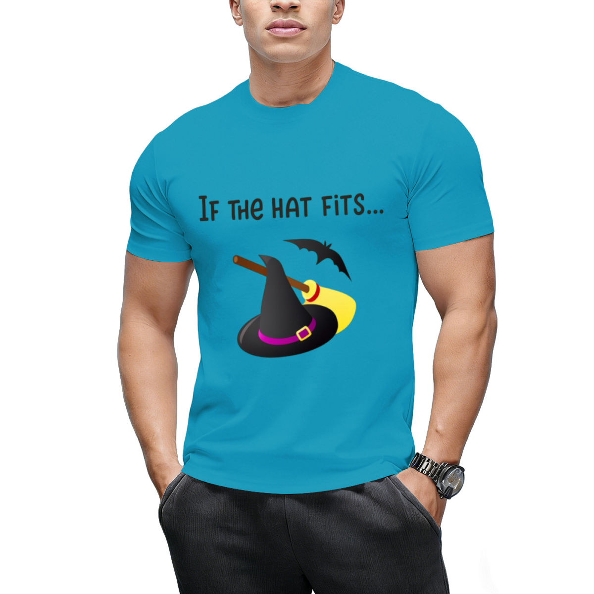 If the Hat Fits Witch Hat Graphic T-Shirt