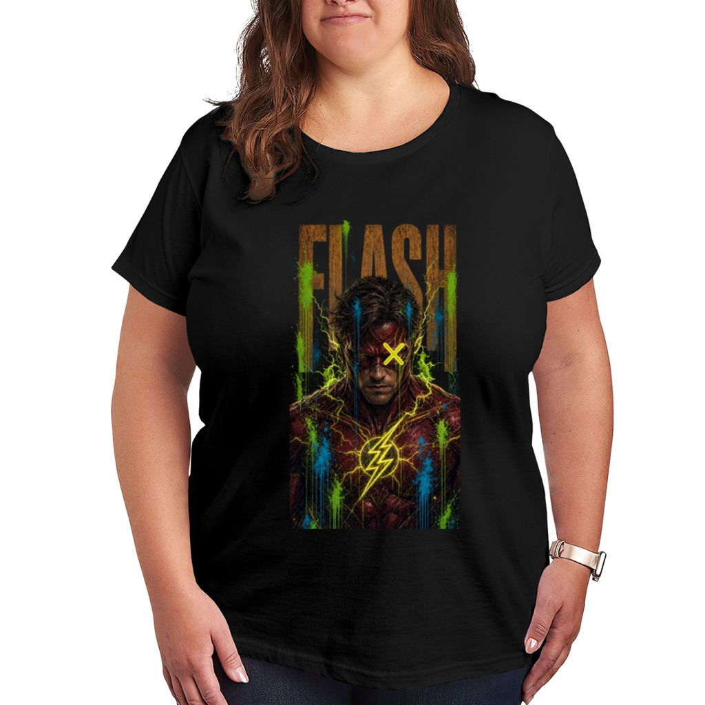 Yellow X Lightning Art Women's T-Shirt for Music Festivals