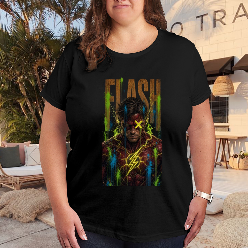 Yellow X Lightning Art Women's T-Shirt for Music Festivals