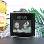 Nirvana Erode 6oz vintage-style stainless steel hip flask product image