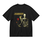 Graphic T-shirt product image with incesticide doll and poppy artwork