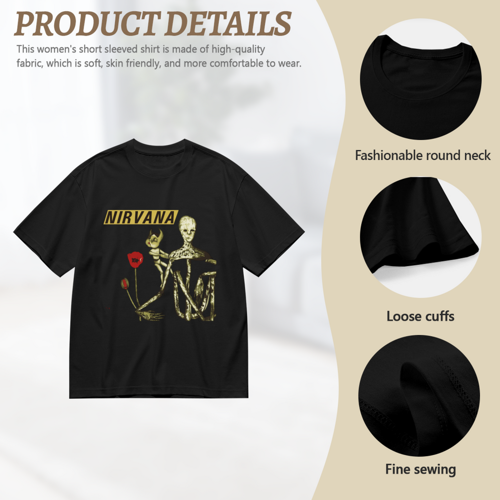 Graphic T-shirt product image with incesticide doll and poppy artwork