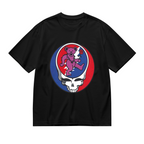 Grateful Dead Purple Bear with Rose Baseball graphic T-shirt product image