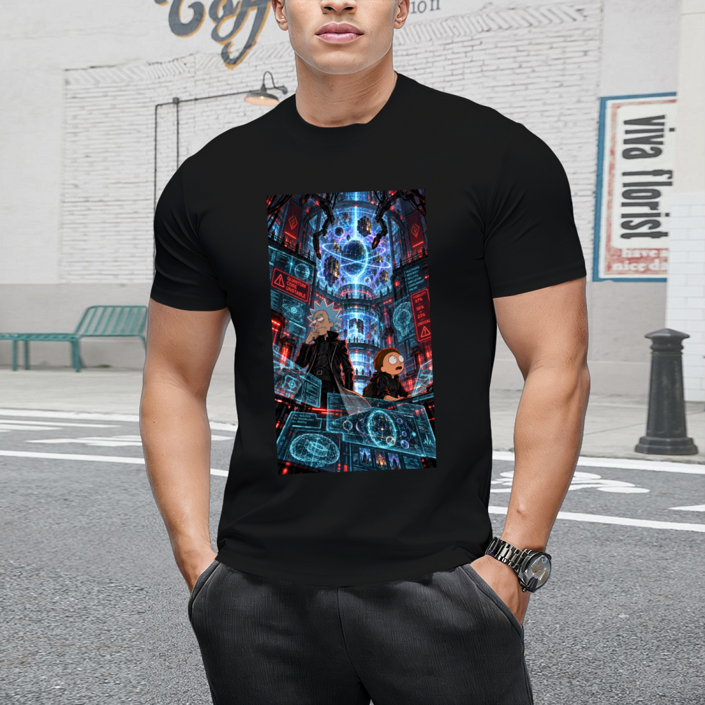 Hologram City Escape Men's T-Shirt for Gaming Events