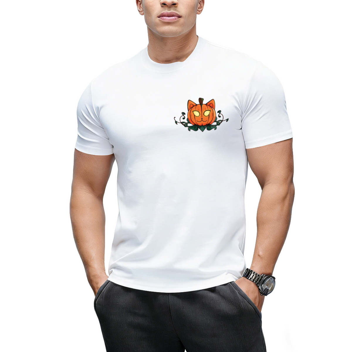 Pumpki-kitty! Graphic T-Shirt