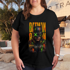 Green X Mask Graffiti Women's T-Shirt for Streetwear