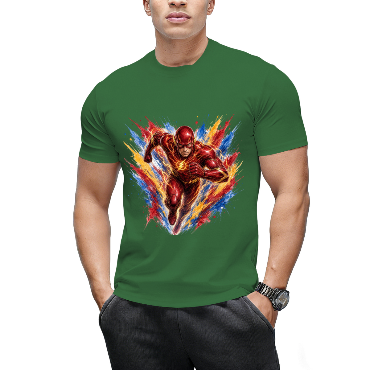 Lightning Newsprint Men's T-Shirt for Weekend Plans