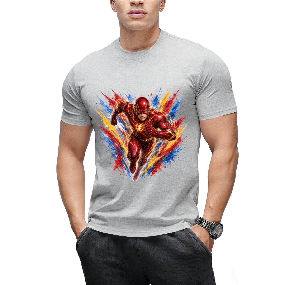 Lightning Newsprint Men's T-Shirt for Weekend Plans