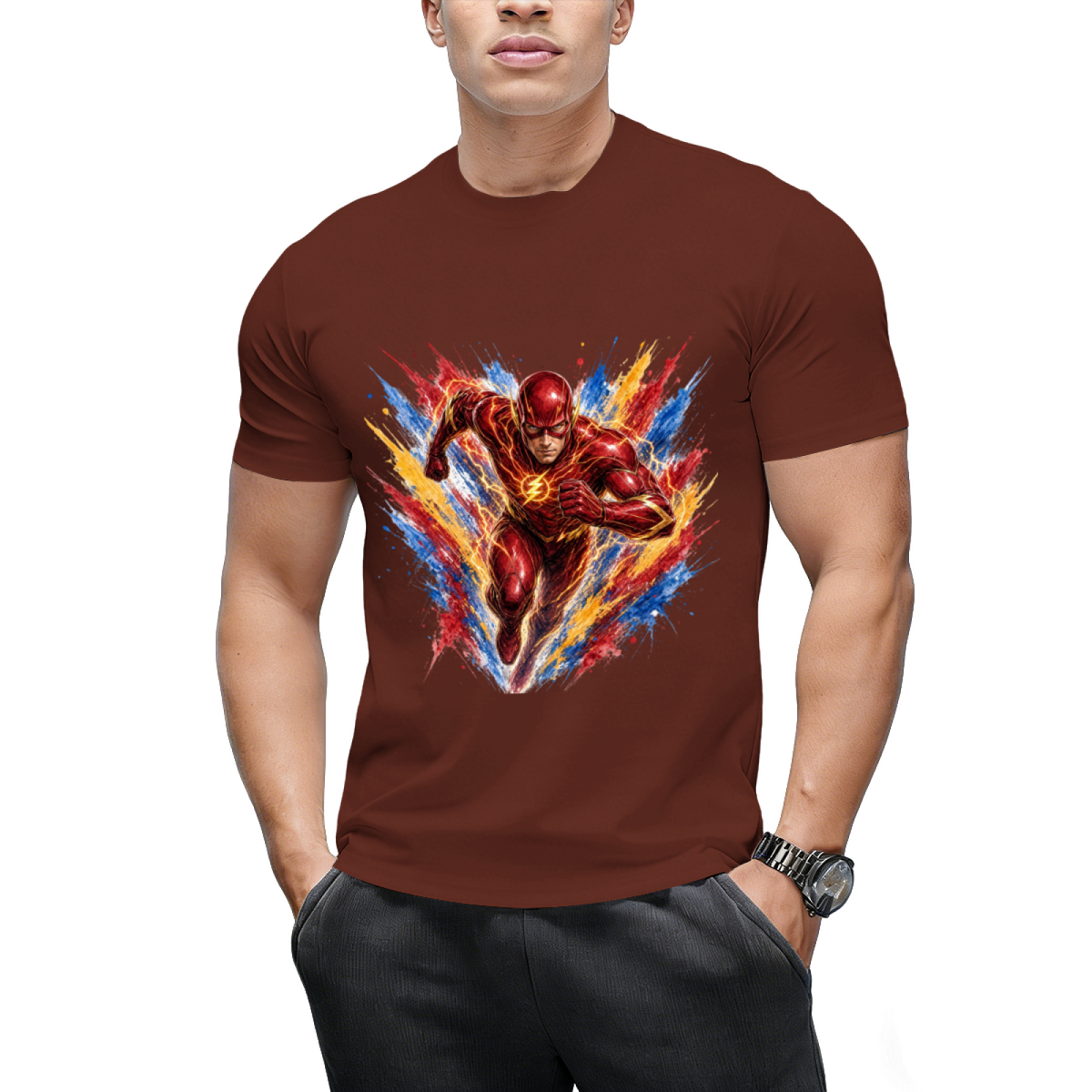 Lightning Newsprint Men's T-Shirt for Weekend Plans