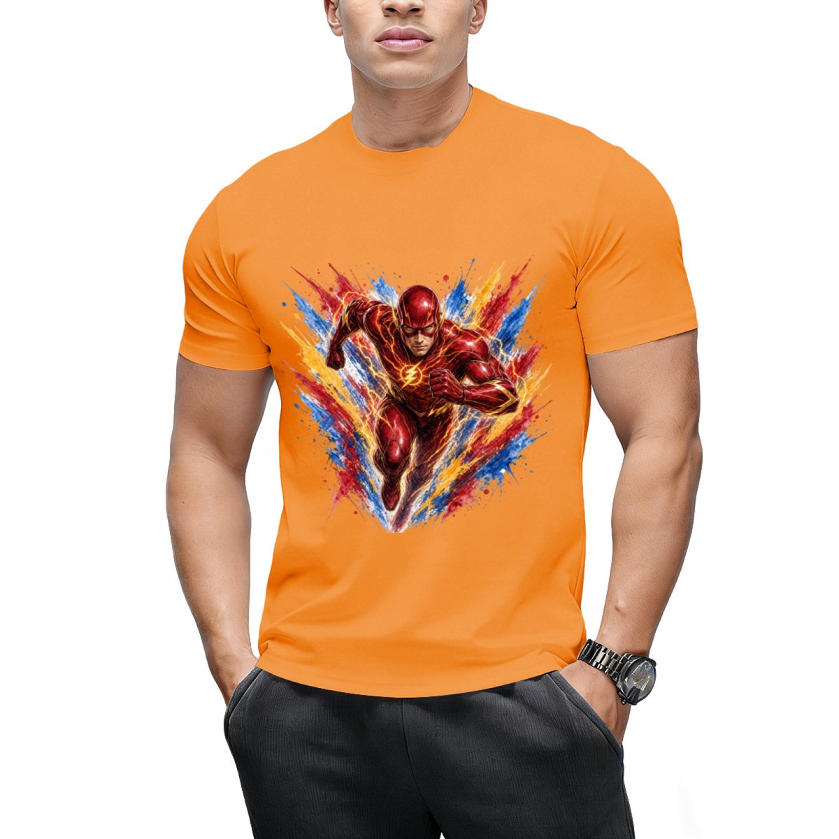 Lightning Newsprint Men's T-Shirt for Weekend Plans