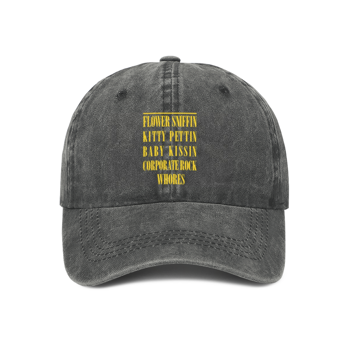 Nirvana Smiley Face Washed Baseball Cap