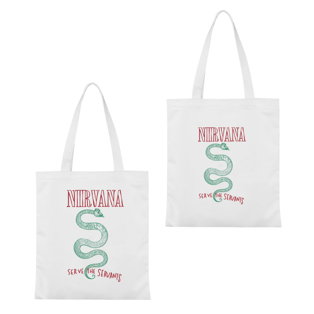 Nirvana Serve the Servants Canvas Tote Bag