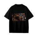 Firelit Feline Throne Kid's T-Shirt for Game Nights