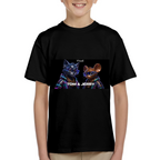 Neon Animal Street Duo Kid's T-Shirt for Holiday Outings