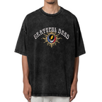 Front view of Grateful Dead Flames SYF washed graphic T-shirt