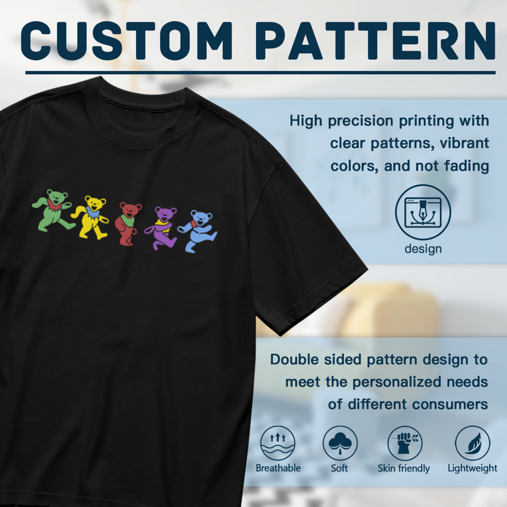 Grateful Dead Dancing Bears Navy graphic T-shirt product image