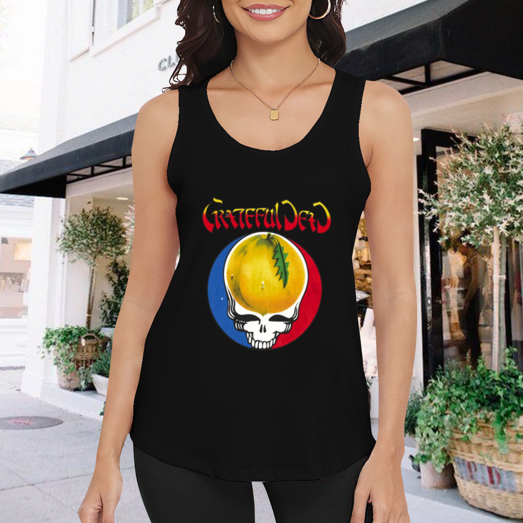 Grateful Dead Yellow Pomelo Stealie graphic tank top product image