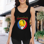 Grateful Dead Yellow Pomelo Stealie graphic tank top product image