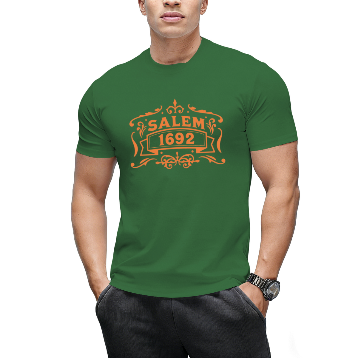 Salem Witch Trials 1692 Distressed Graphic T-Shirt