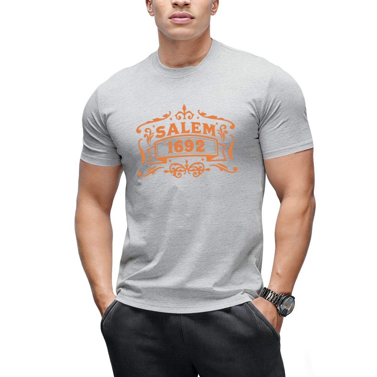 Salem Witch Trials 1692 Distressed Graphic T-Shirt