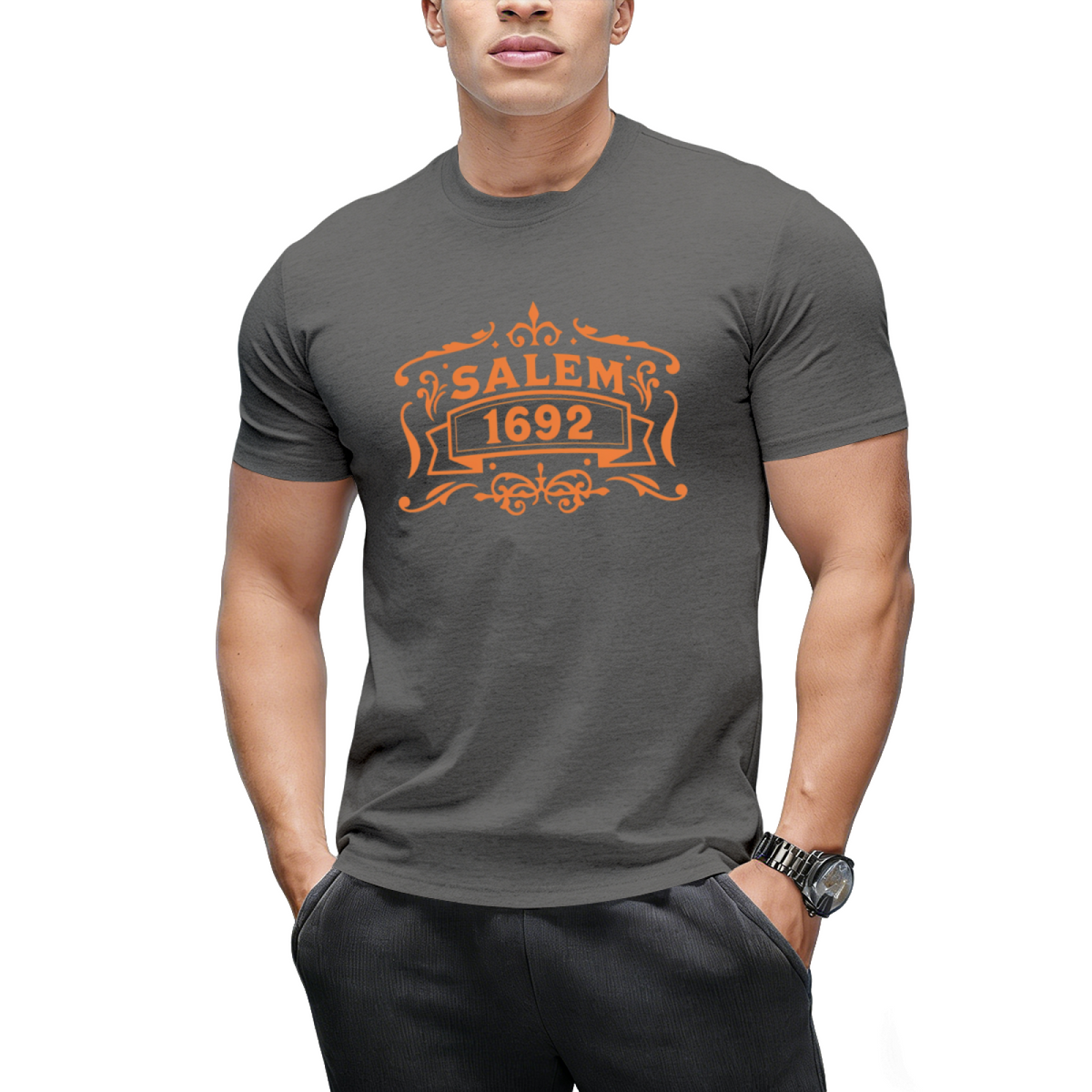 Salem Witch Trials 1692 Distressed Graphic T-Shirt