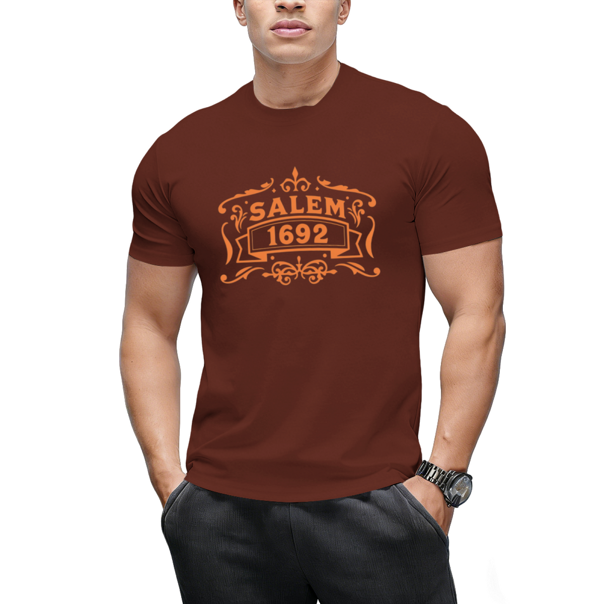 Salem Witch Trials 1692 Distressed Graphic T-Shirt