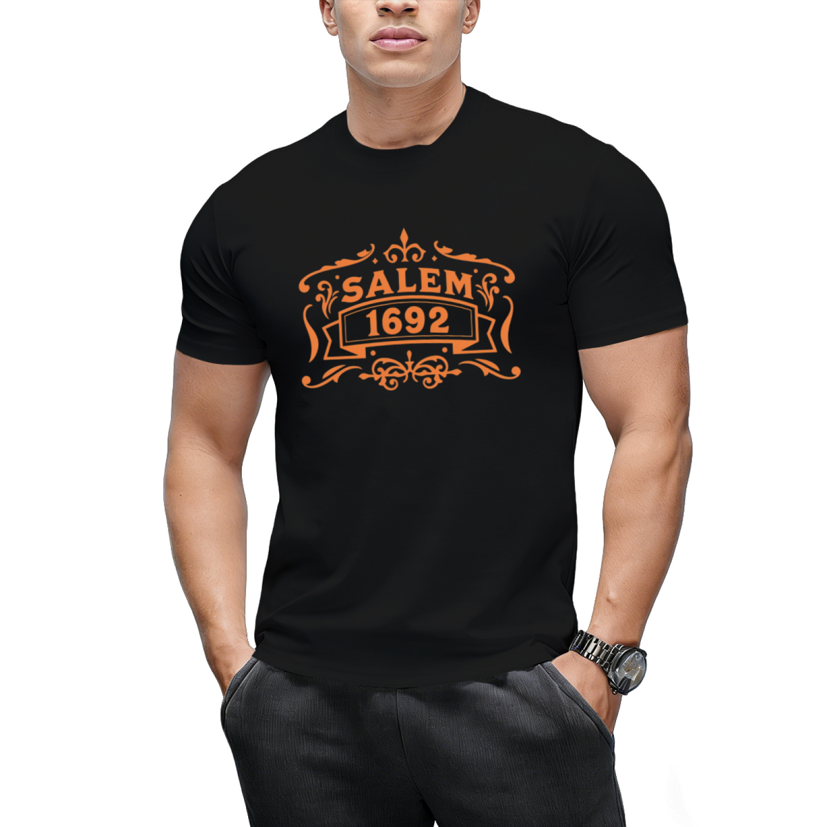 Salem Witch Trials 1692 Distressed Graphic T-Shirt