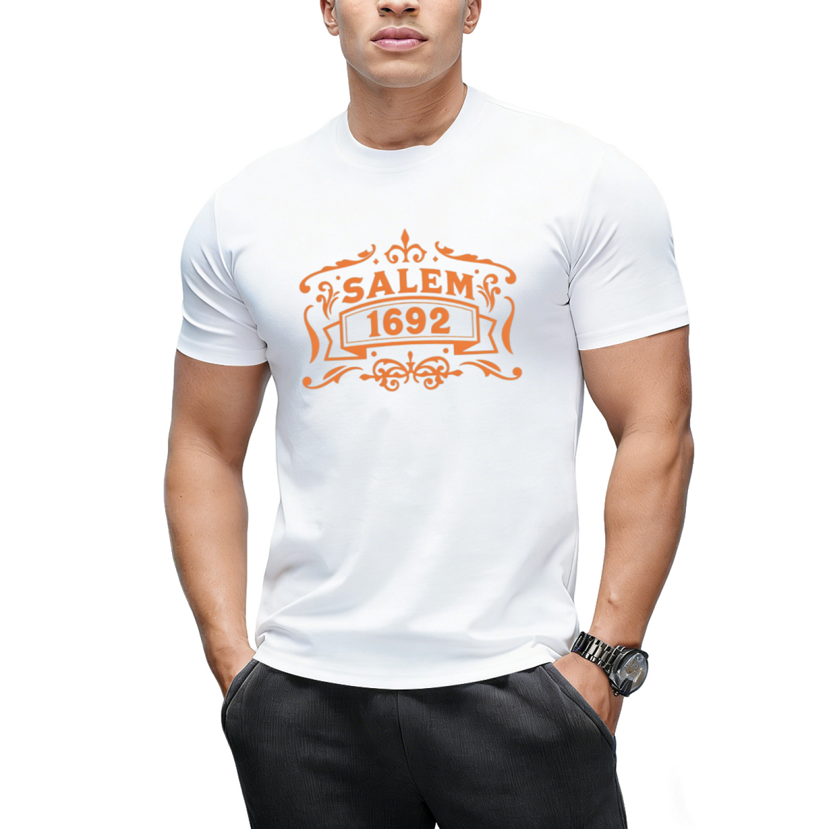 Salem Witch Trials 1692 Distressed Graphic T-Shirt
