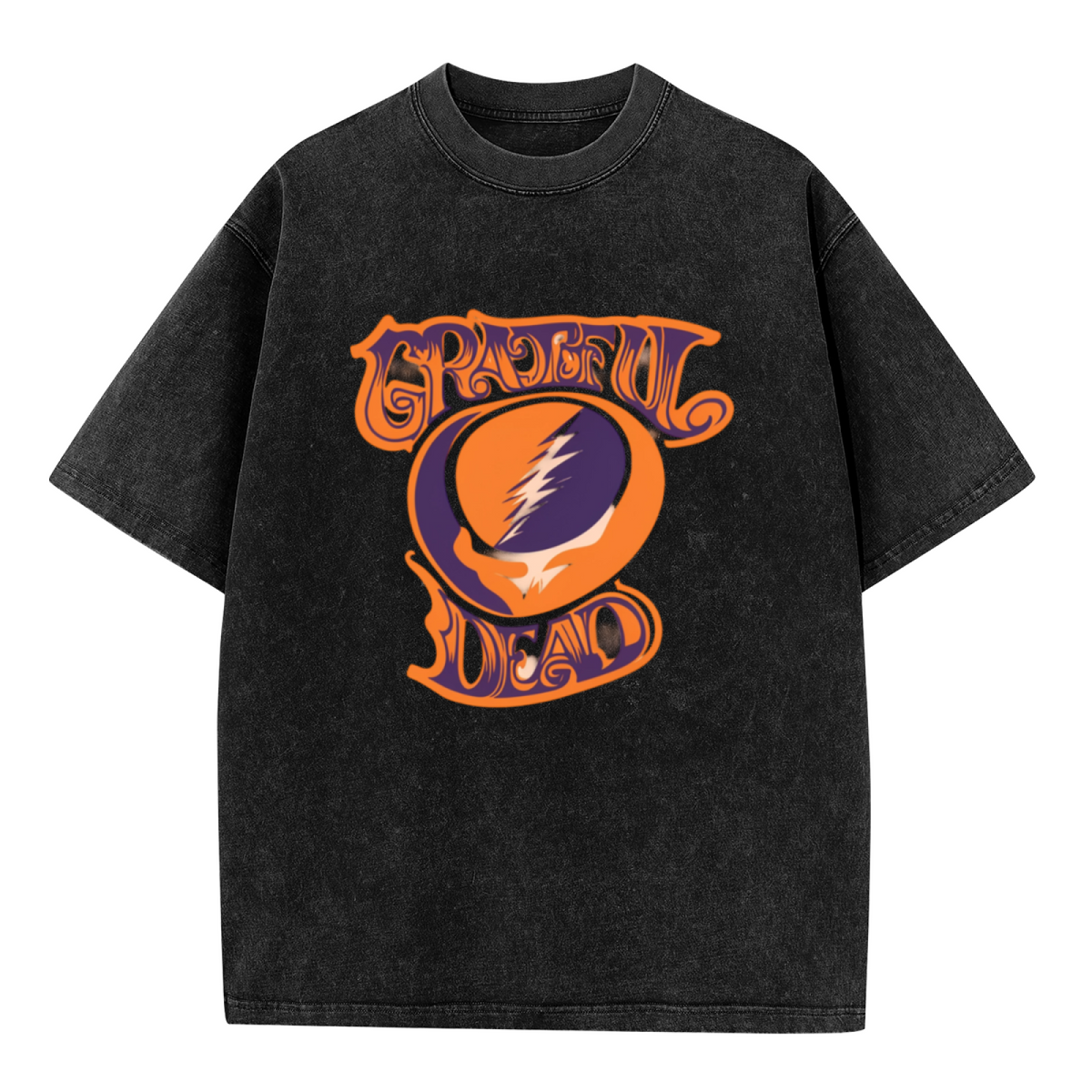 Grateful Dead Orange Purple SYF Baseball washed graphic T-shirt, product image