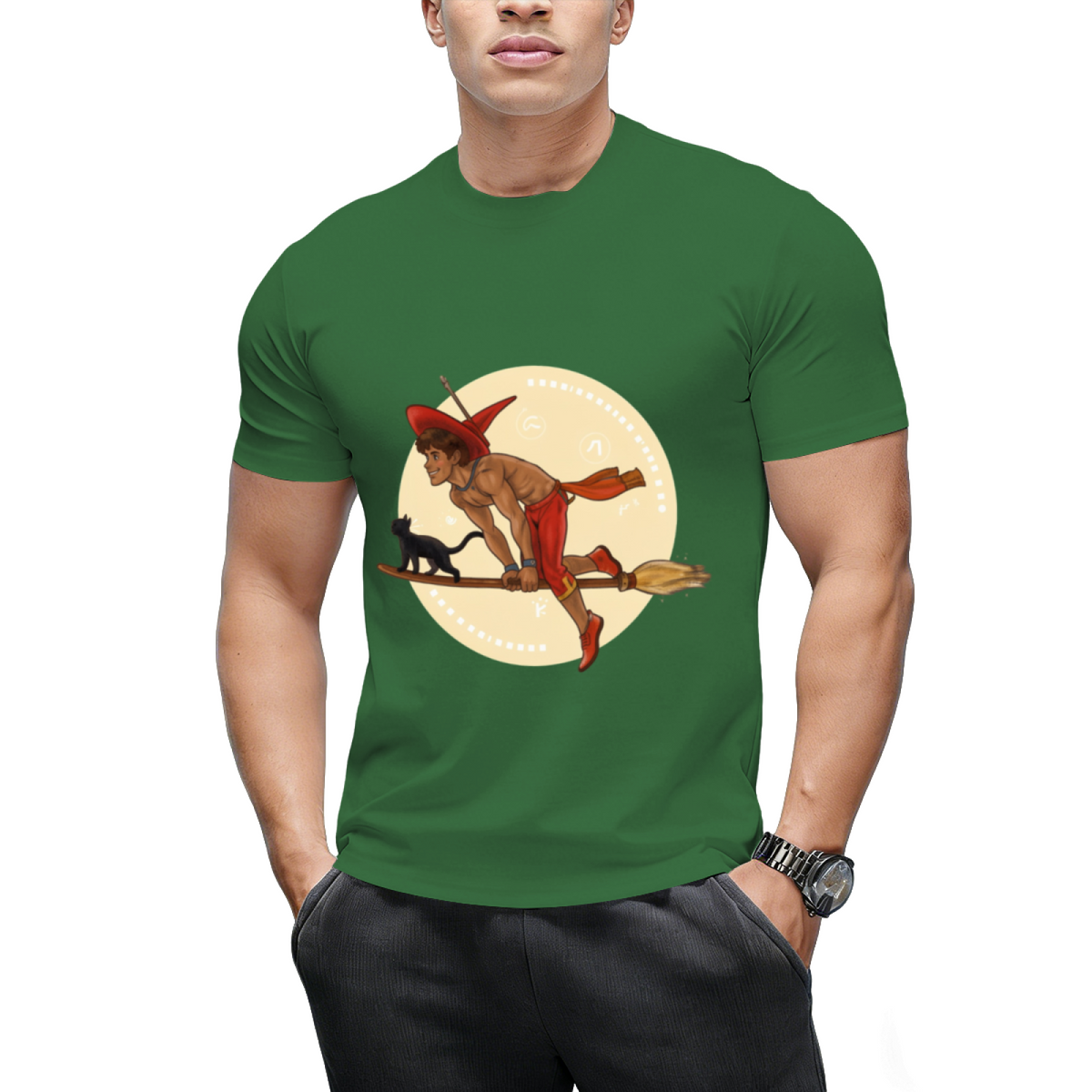 Witch Boy - Red Ruby Graphic T-Shirt