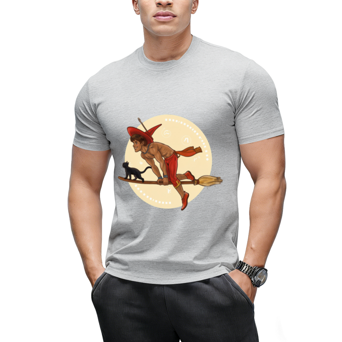 Witch Boy - Red Ruby Graphic T-Shirt