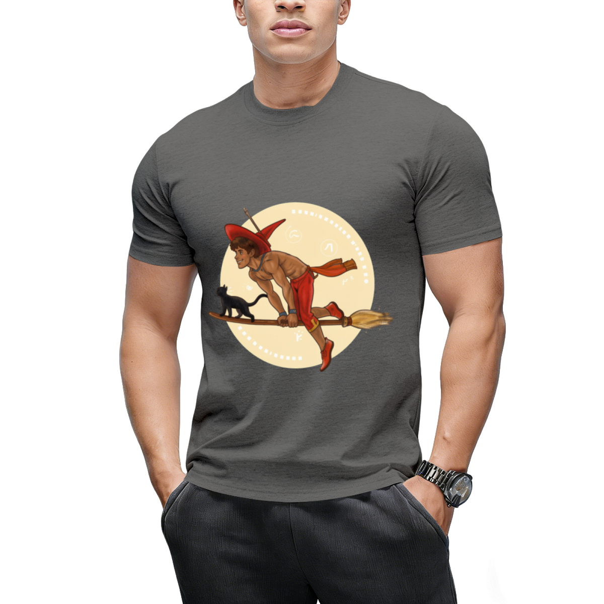 Witch Boy - Red Ruby Graphic T-Shirt